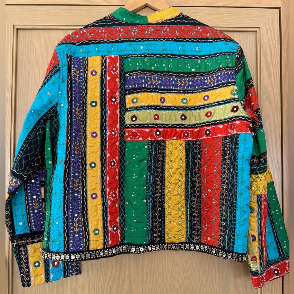 Chico's Multicolor Patchwork Blazer - image 10